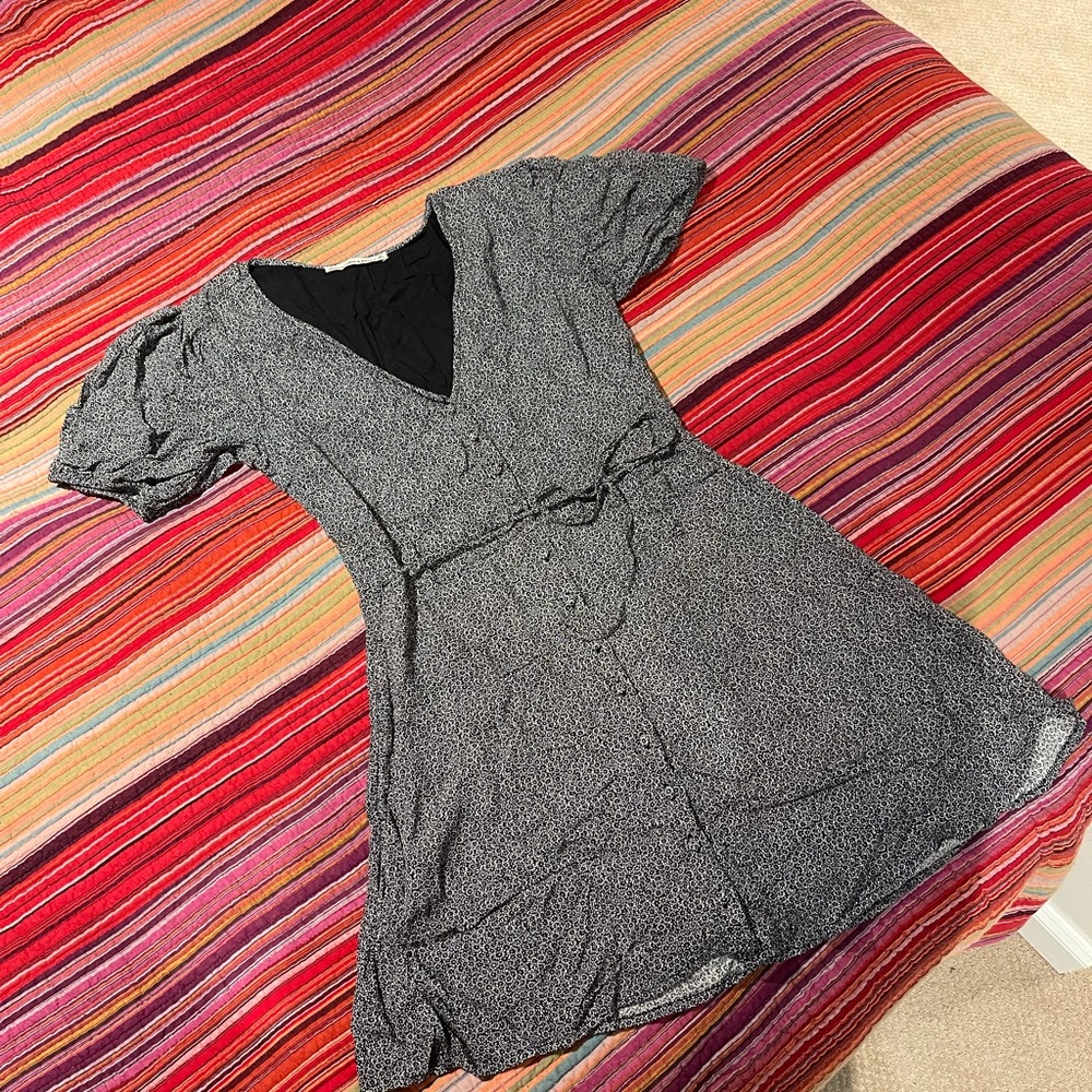 Abercrombie Mini Dress with Blue Flower Print